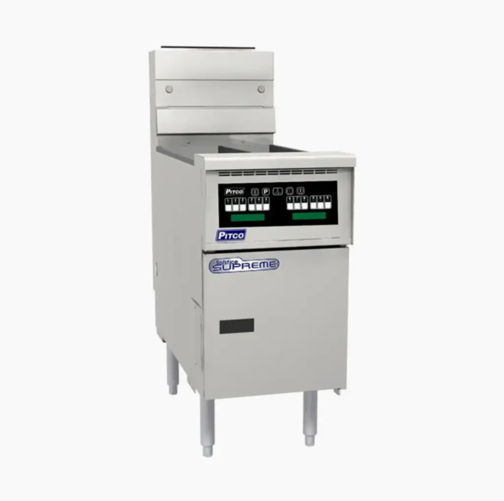 Pitco SSH55TC Solstice Supreme Gas Fryer with Control Twin - 24 Liters