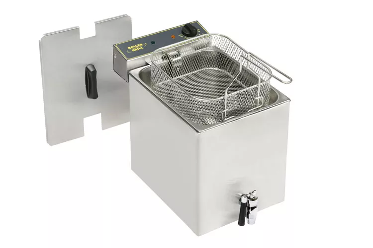 Professional electric fryer – double tank 8 L with draining system MF 80 R from Roller Grill