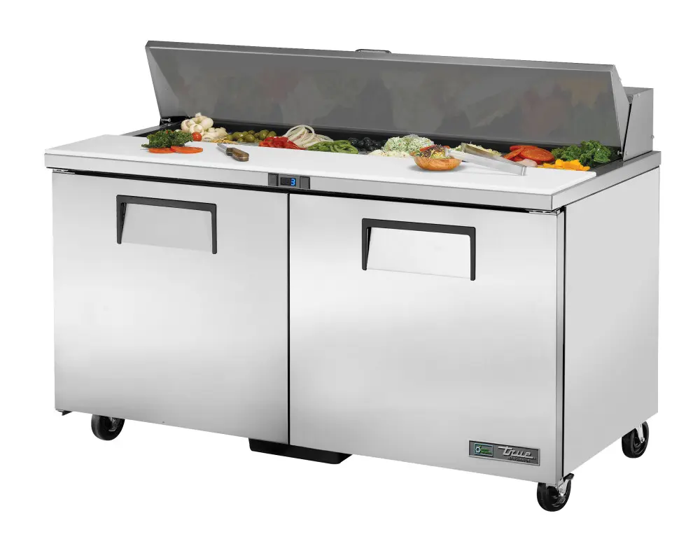 True TSSU-60-16-HC Solid Door Sandwich/Salad Unit with Hydrocarbon Refrigerant