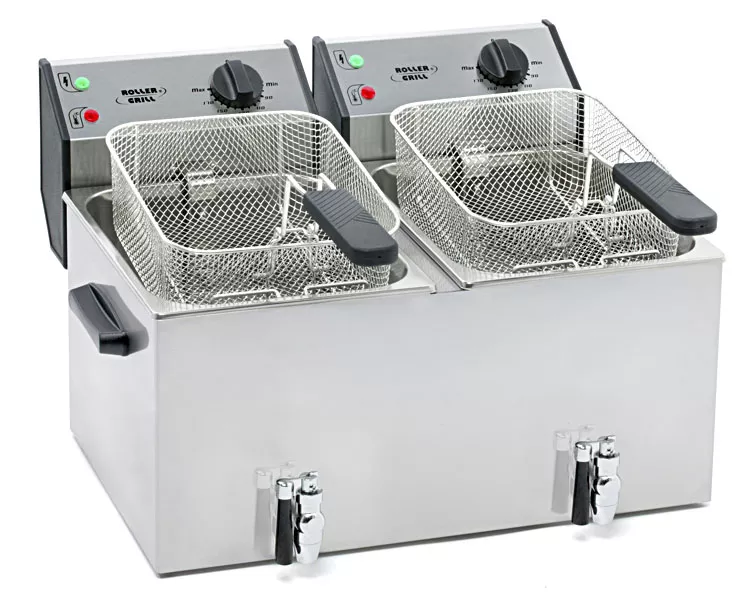 Roller Grill ELECTRIC COUNTER TOP TWIN TANK FRYER REF: FD 80 DR