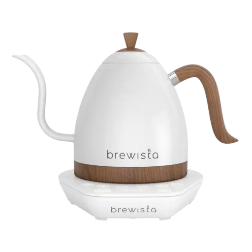 BREWISTA ELECTRIC GOOSENECK KETTLE 600ML PEARL WHITE