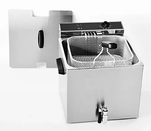 [MF 120 R] Professional electric fryer – double tank 12 L with draining system MF120R from Roller Grill