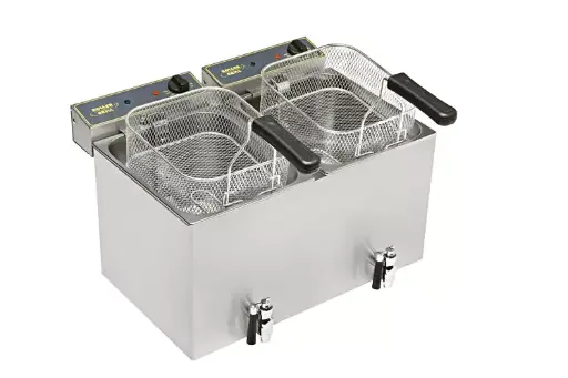 [MF 80 DR] Professional electric fryer – double tank 2 x 8 L with draining system MF 80 DR from Roller Grill
