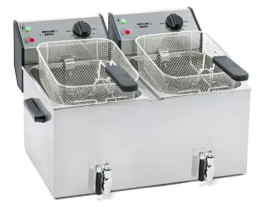 [FD80DR] Roller Grill ELECTRIC COUNTER TOP TWIN TANK FRYER REF: FD 80 DR