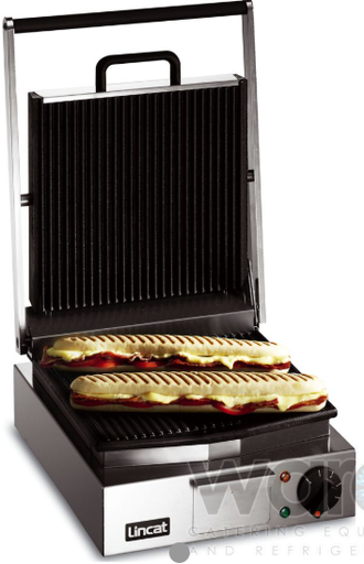 [LPG] LINCAT LPG Lynx Electric Counter-top Single Panini Grill – Ribbed Upper & Lower Plates – W 310 mm – 2.25 kW